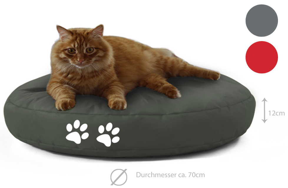 Kinzler Hunde-/Katzenbett, 70 x 12 cm, Hundekissen, Tierliegeplatz, Outdoorfähig