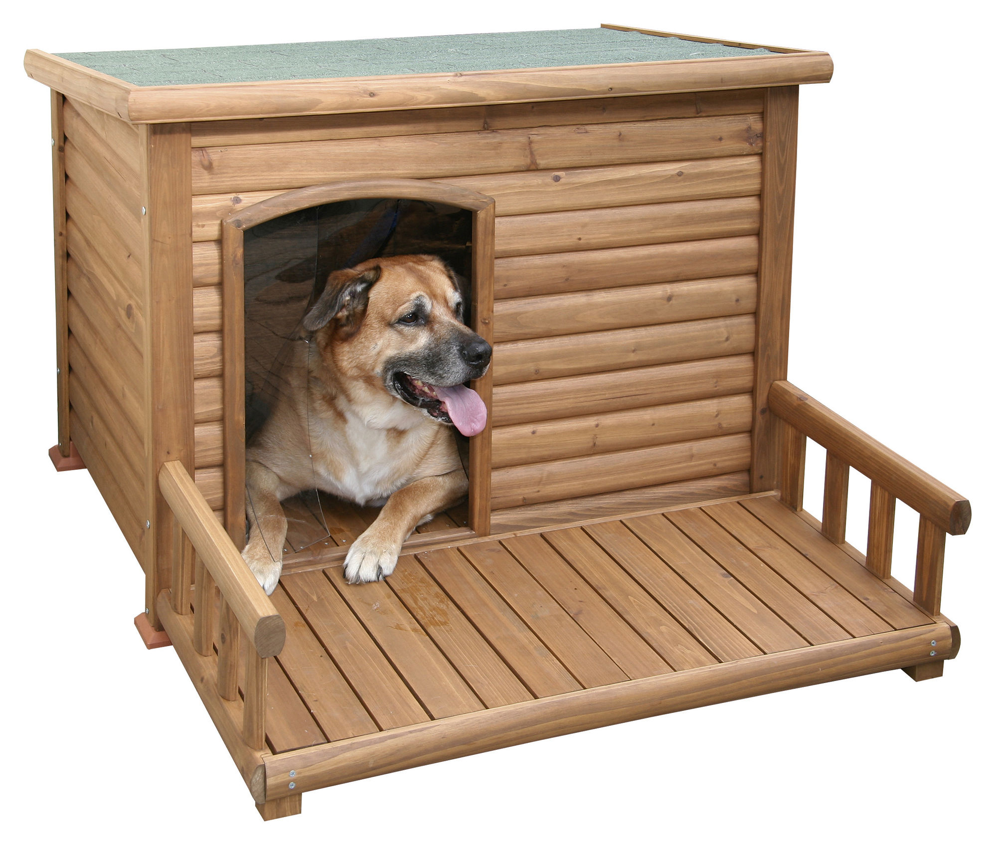 Kerbl Hundehütte mit Terrasse, 113 x 81 x 83 cm