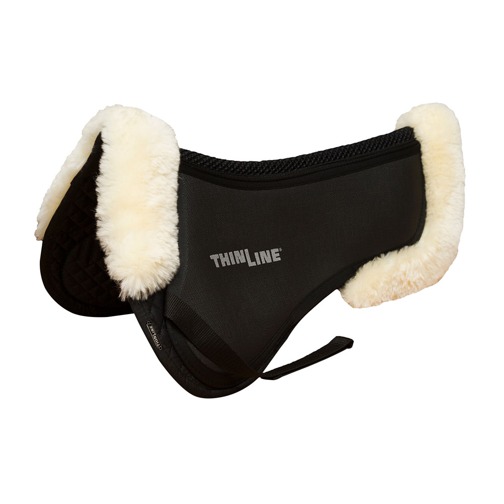 ThinLine Trifecta Half Pad mit Lammfell, mit Ultra ThinLine, Sattelpad