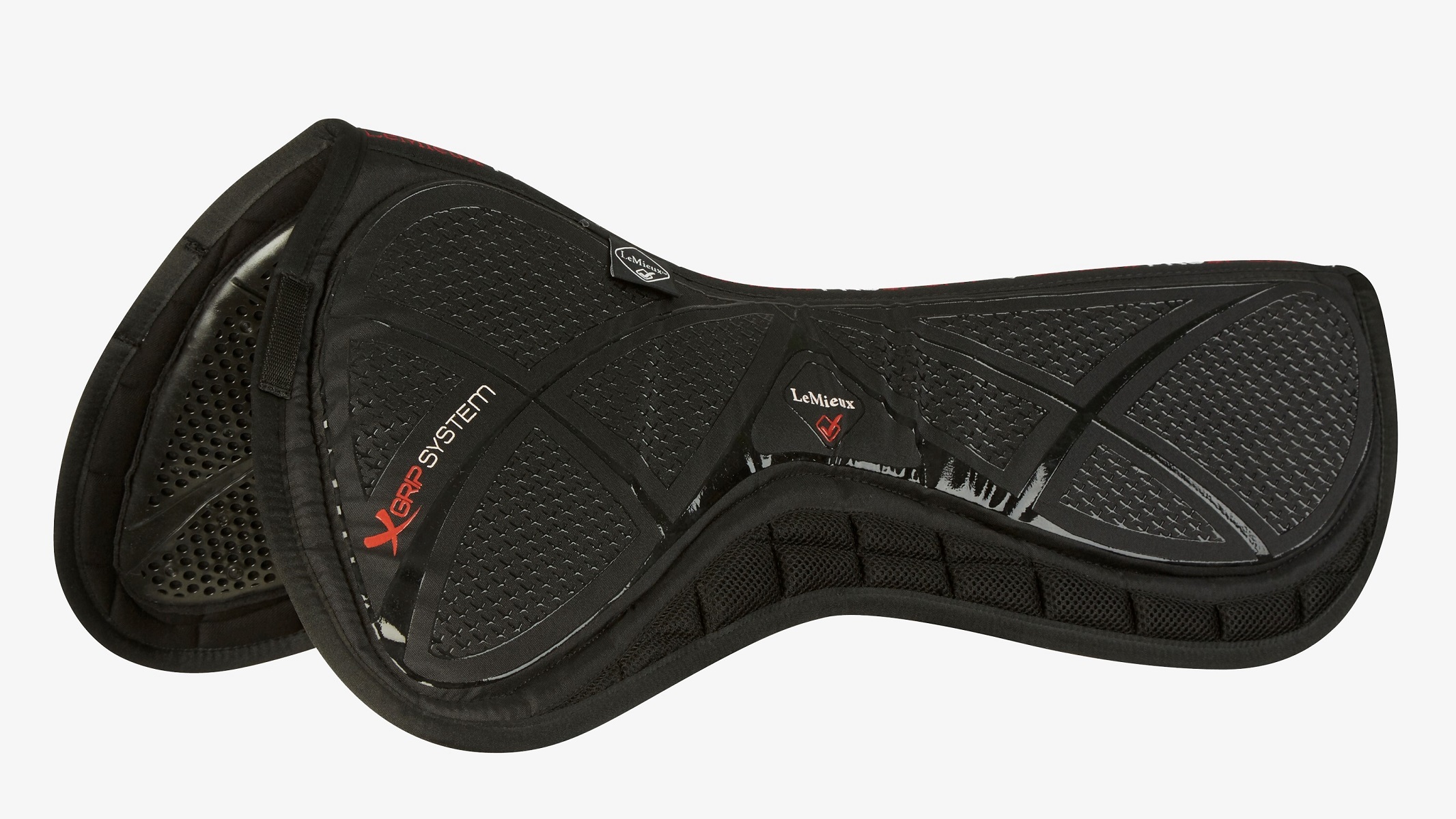 LeMieux X-Grip Twin Sided Half Pad, schwarz