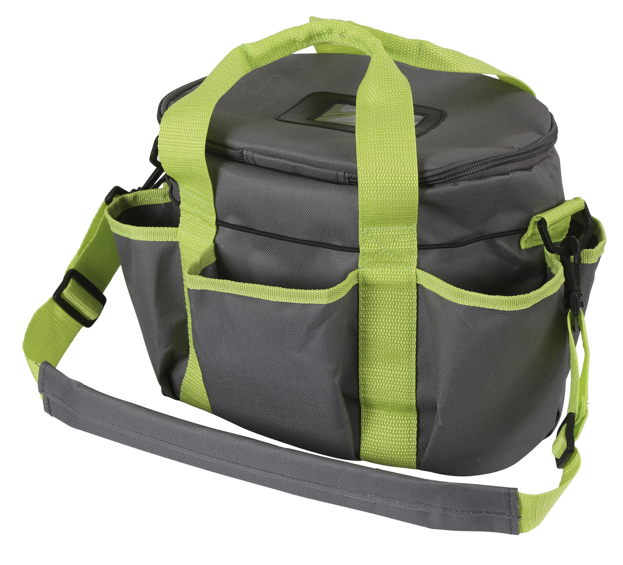 Kerbl Aufbewahrungstasche, Putztasche, 27 x 22 x 22 cm, anthrazit/pistazie