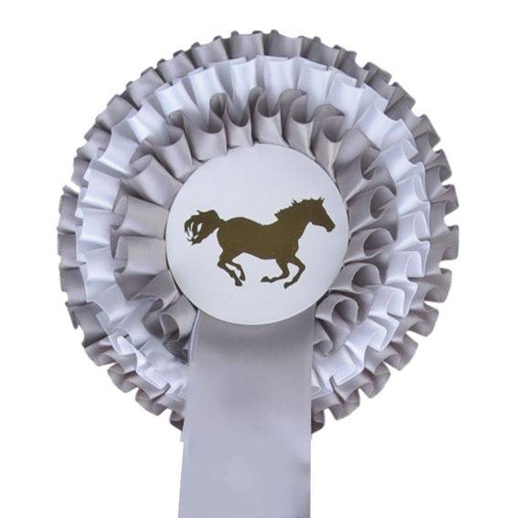 Turnierschleife "Dreifachrosette"
