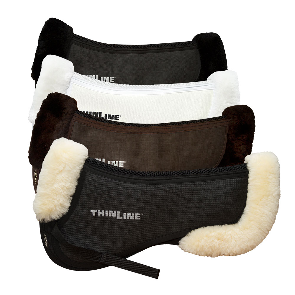 ThinLine Trifecta Half Pad mit Lammfell, mit Ultra ThinLine, Sattelpad