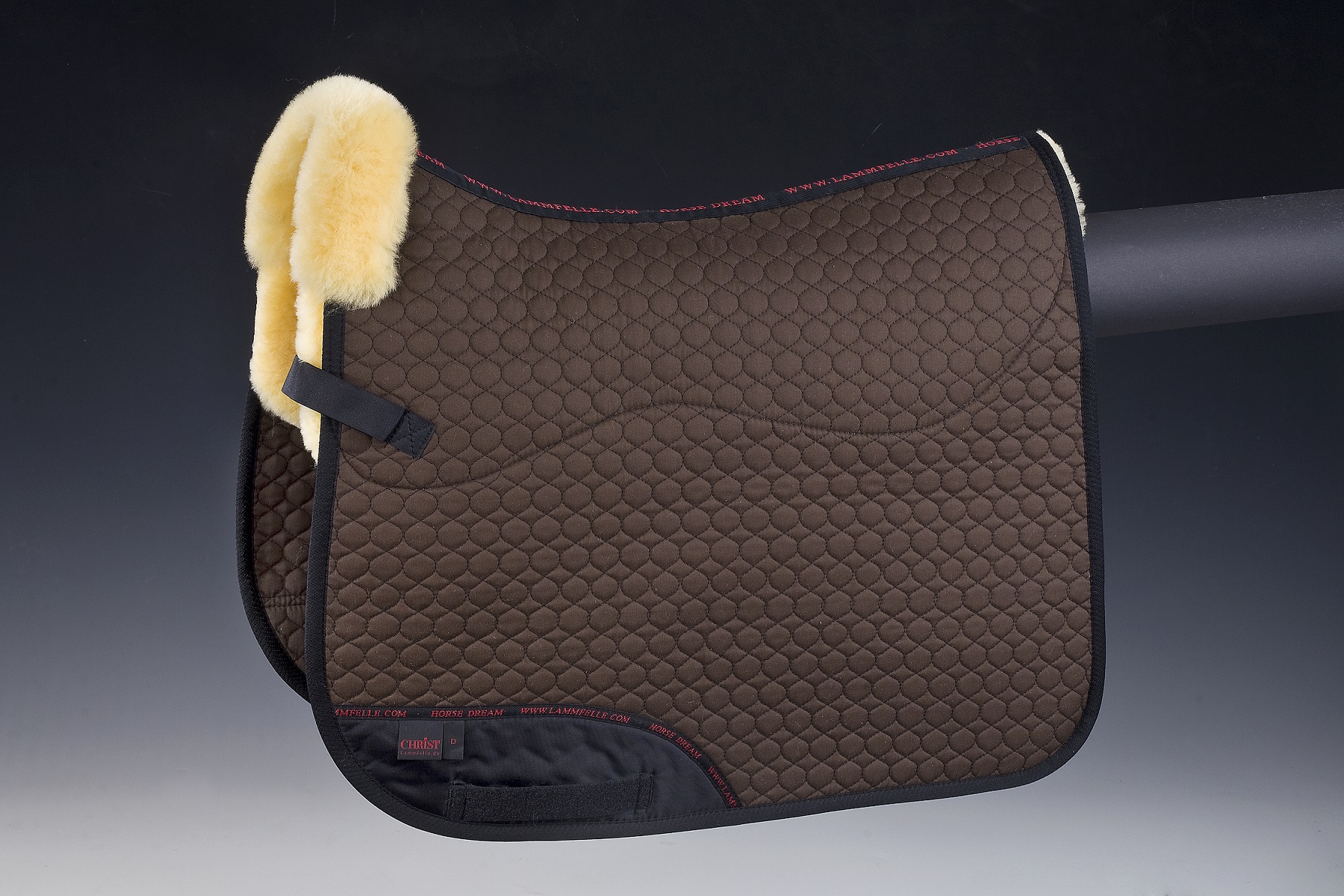 CHRIST Lammfell Schabracke "Champ", Dressur, Warmblut