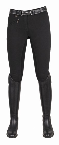 HKM Kinderreithose "Basic Belmtex, 3/4 Besatz,schwarz,Gr.158,Sale