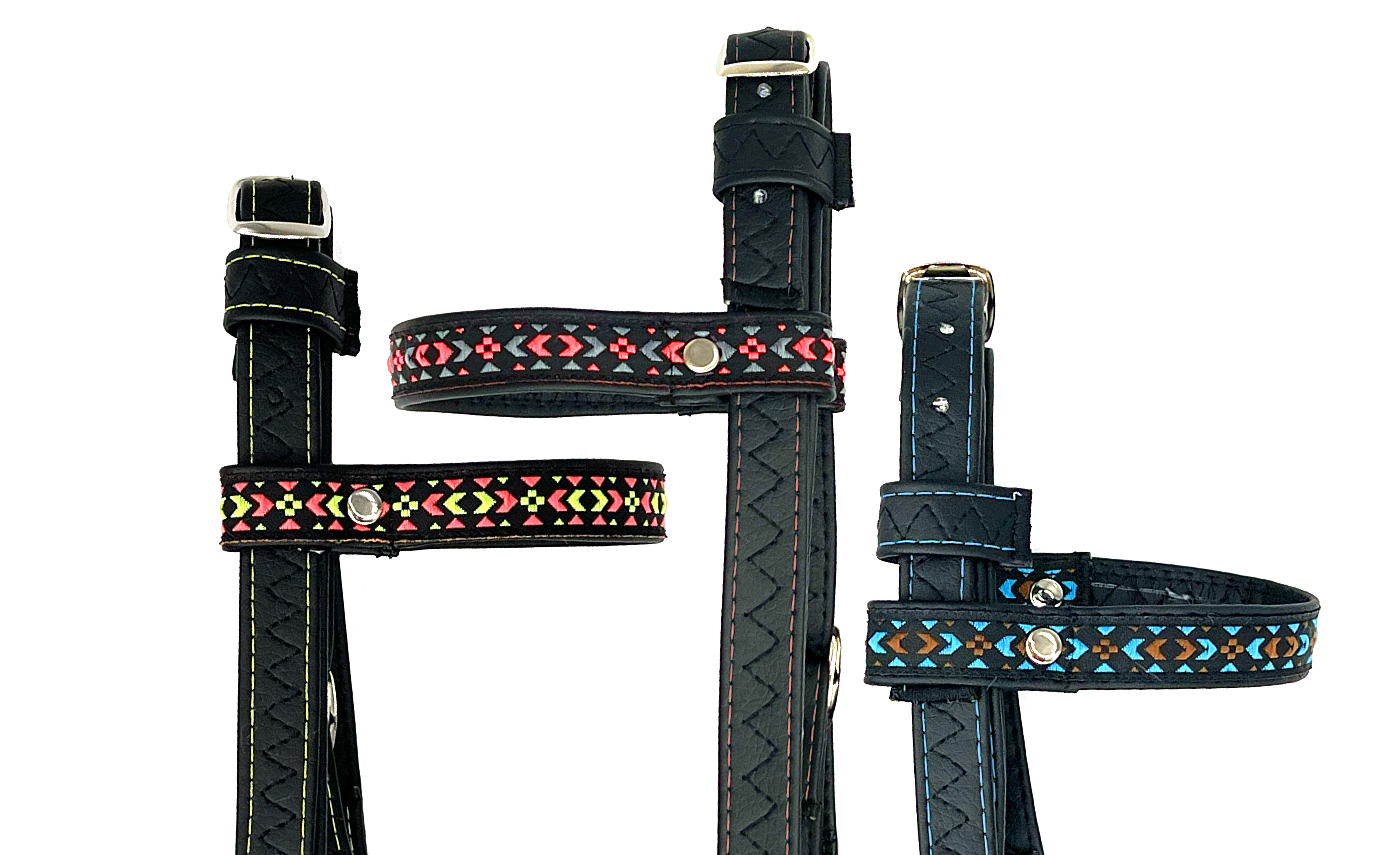 Hophorse  Trense mit Stirnriemen (Stoff) und Zügel