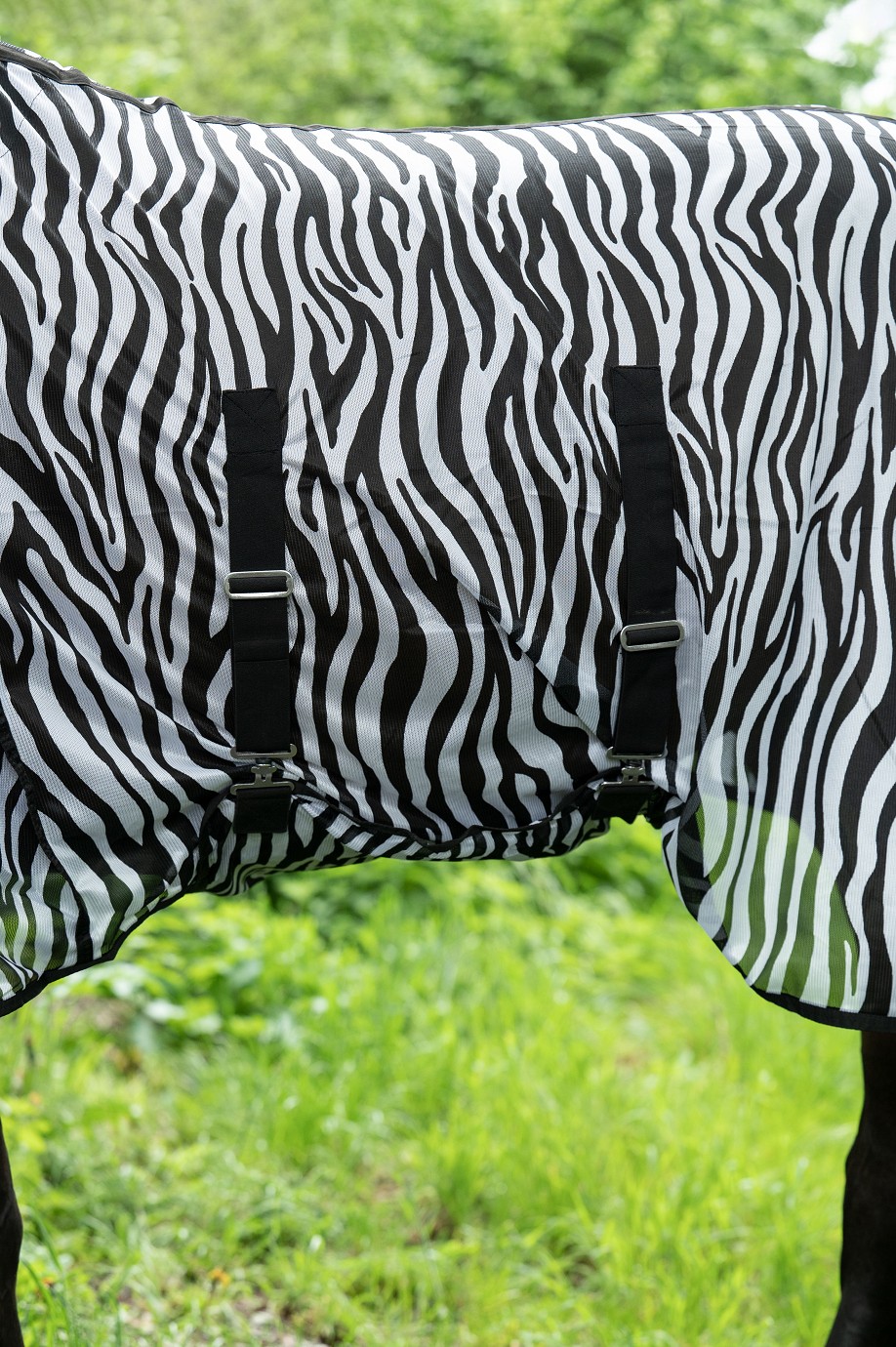HKM Fliegendecke "Zebra" inkl. Halsteil und Bauchlatz -Easter Deal