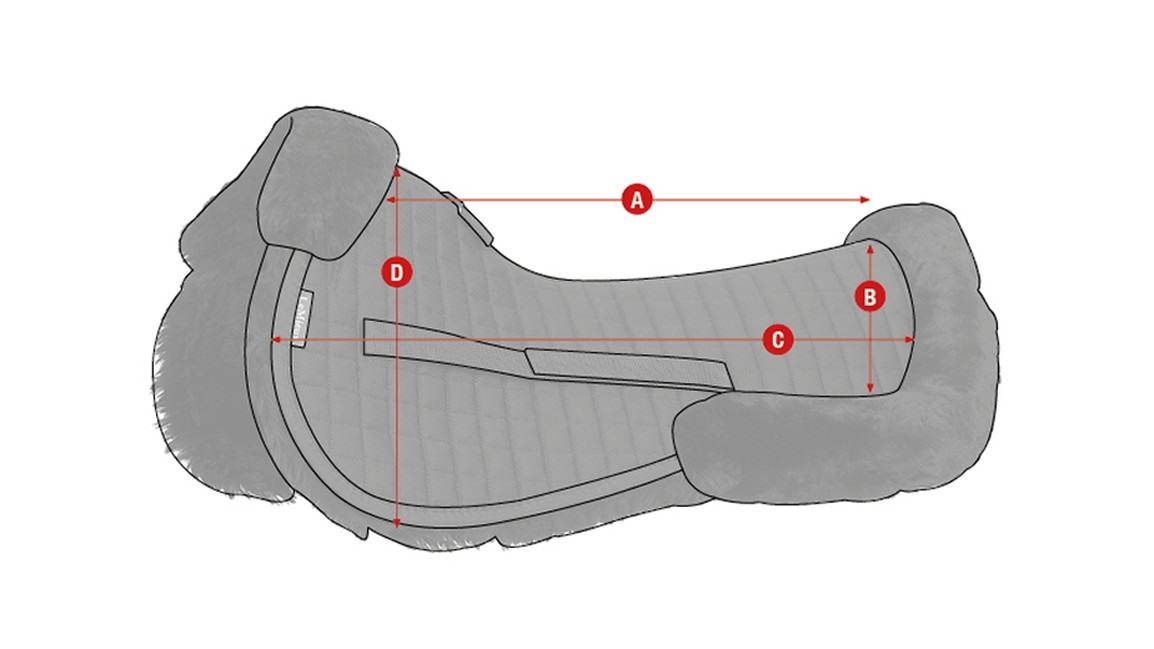 LeMieux ProSorb Merino+ Half Pad, Sattelpad