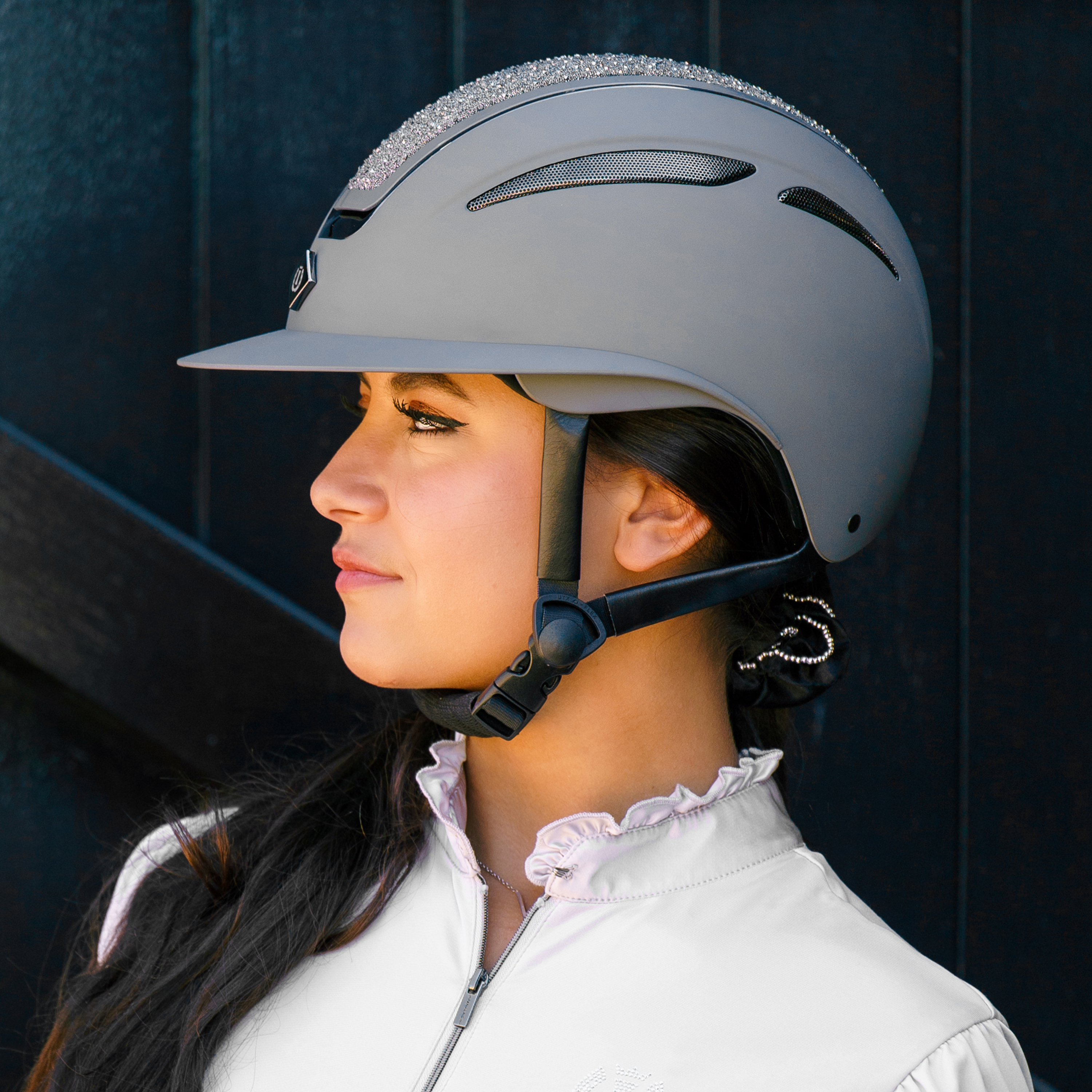 Imperial Riding Reithelm IRHOlania Deluxe big visor,schwarz, L ,Sale