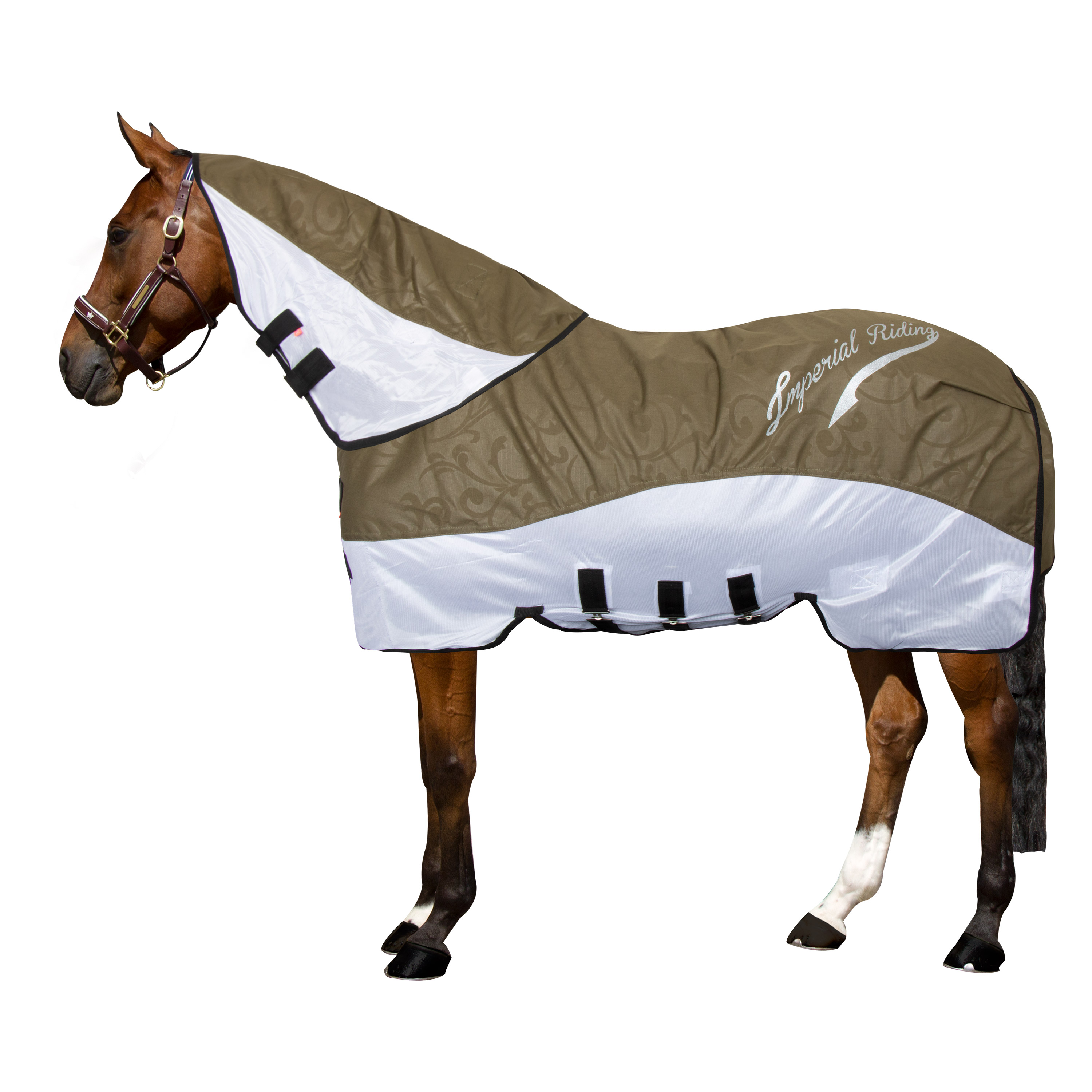 Imperial Riding Halsteil für Outdoordecke IRHSuper-dry 600D olivgrün Kombi