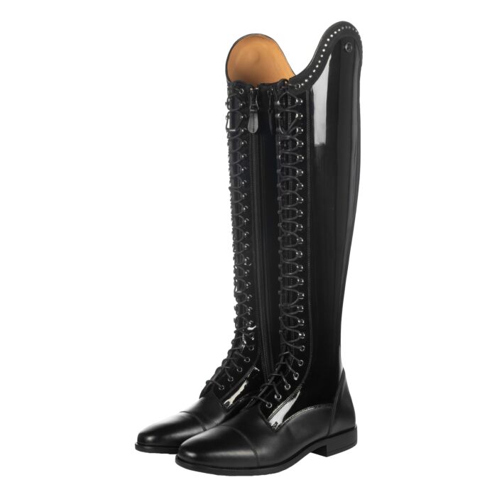 HKM Reitstiefel "Amalfi Lack", kurz/Standardweite,schwarz