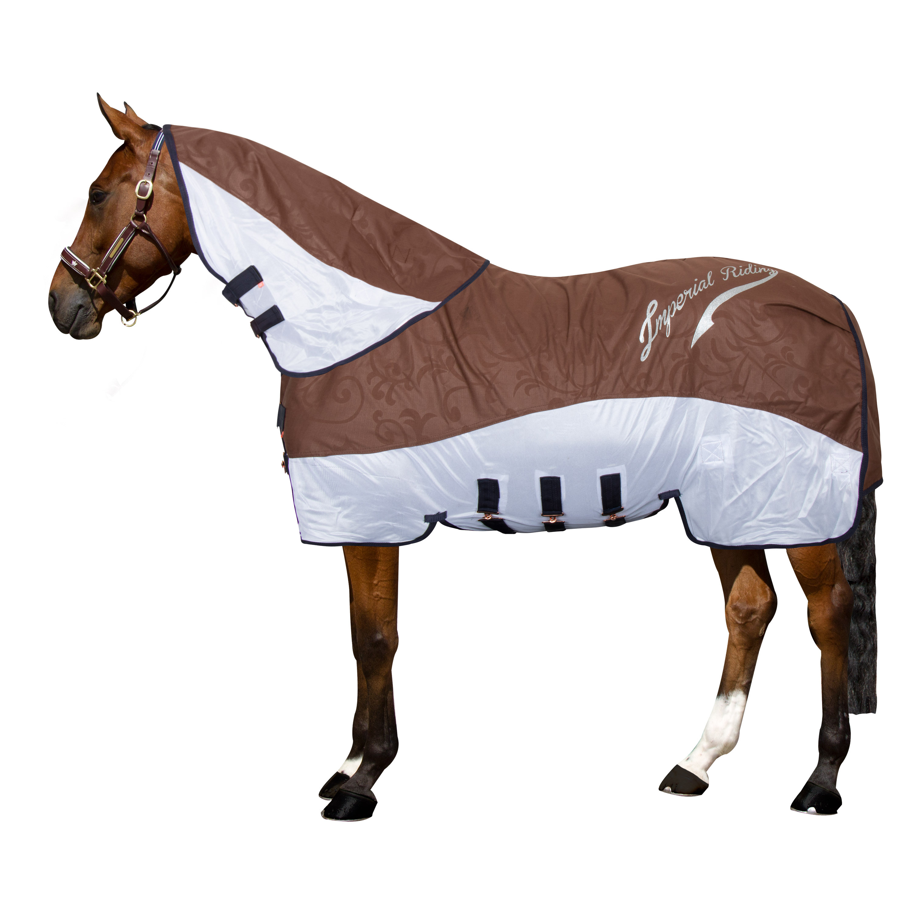 Imperial Riding Halsteil für Outdoordecke IRHSuper-dry 600D walnuss Kombi