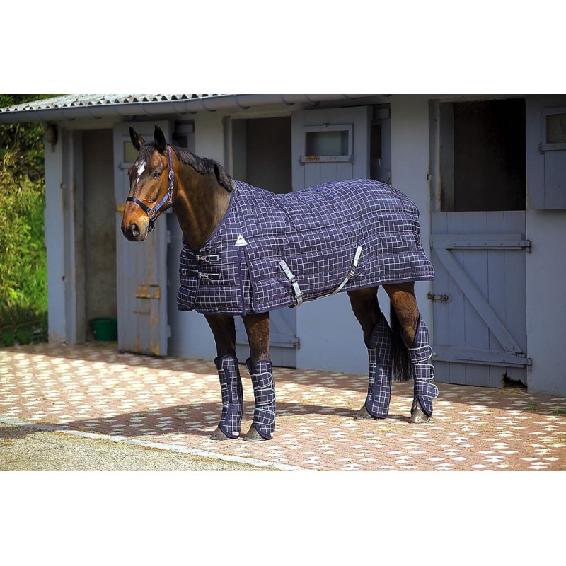 EQUITHÈME "Colorado", Stalldecke, Pferdedecke, blau/hellblau