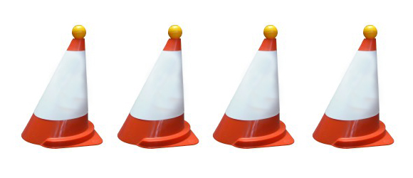 Fahrparcours Set "Basic" - Kegel + Bälle + Manschetten