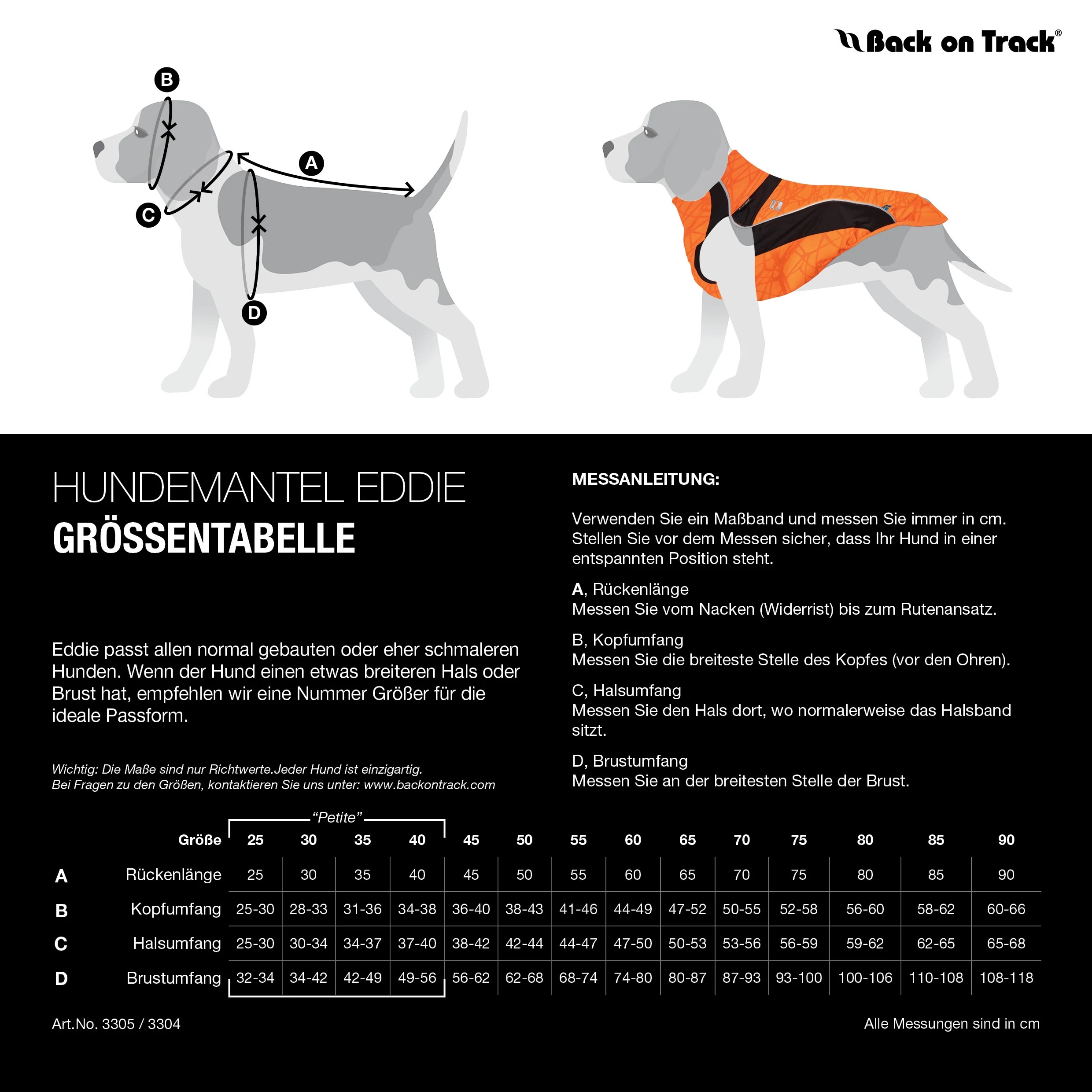 Back on Track Hundepullover Eddie Petite, reflektierend