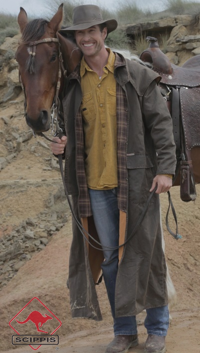 Scippis Mantel "Flinders Riding Coat", braun