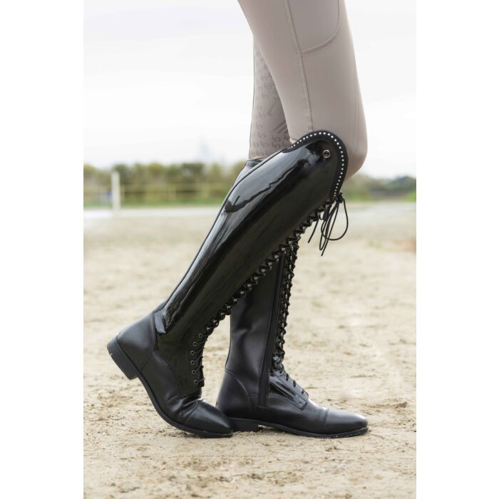 HKM Reitstiefel "Amalfi Lack", Langlänge/enge Weite