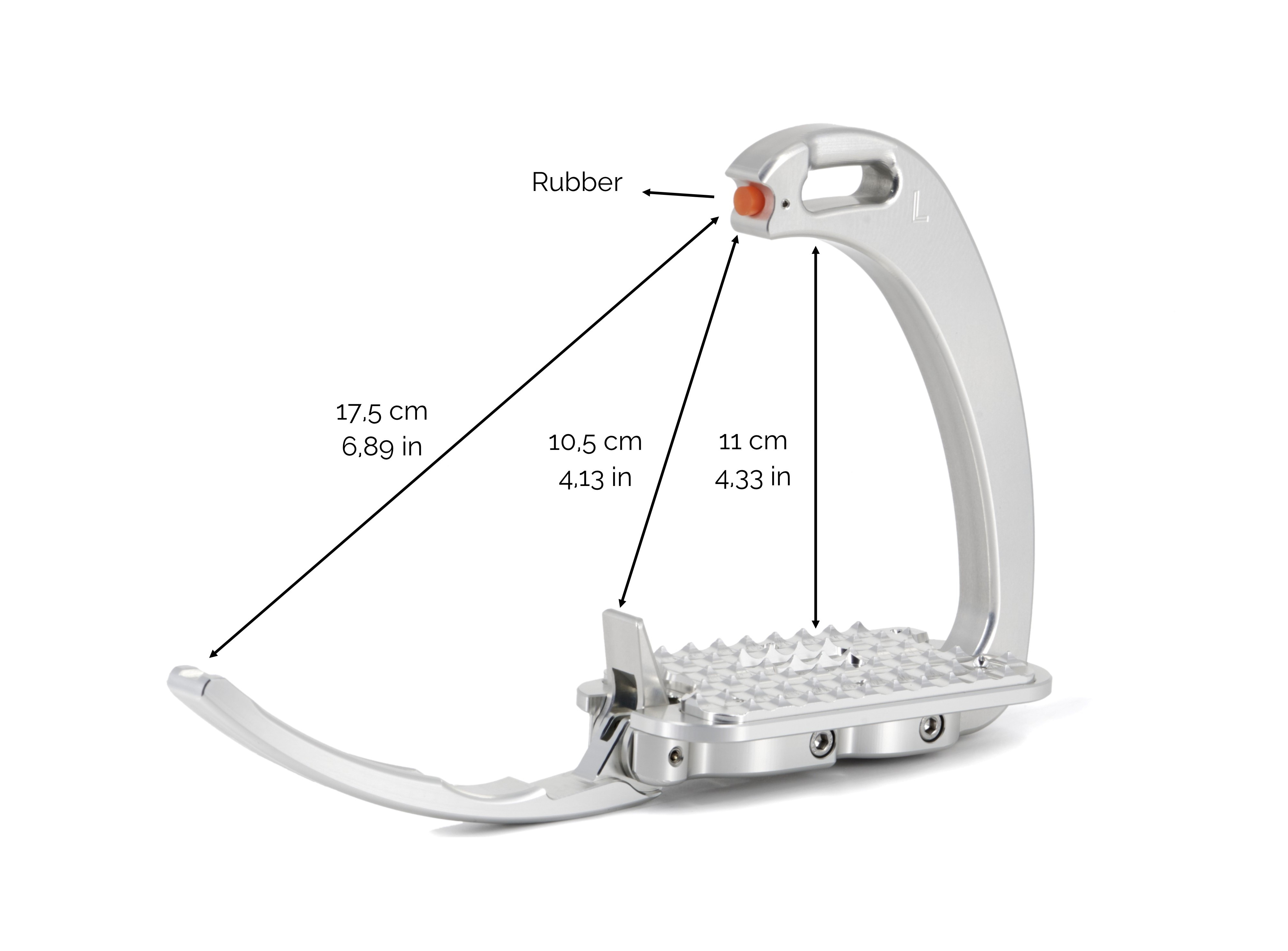Tech Stirrups Steigbügel Venice Pony Dressage Sloped, Sicherheitssteigbügel