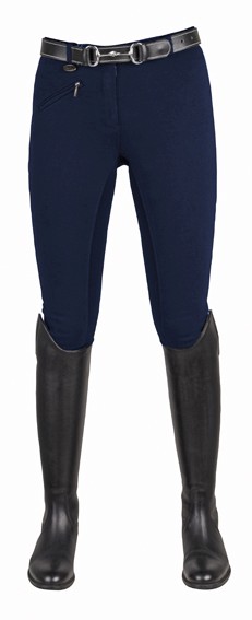 HKM Kinderreithose "Basic Belmtex, 3/4 Besatz,schwarz,Gr.158,Sale