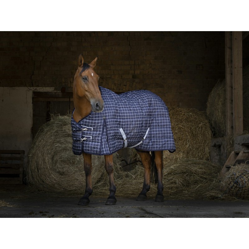 EQUITHÈME "Colorado", Stalldecke, Pferdedecke, blau/hellblau