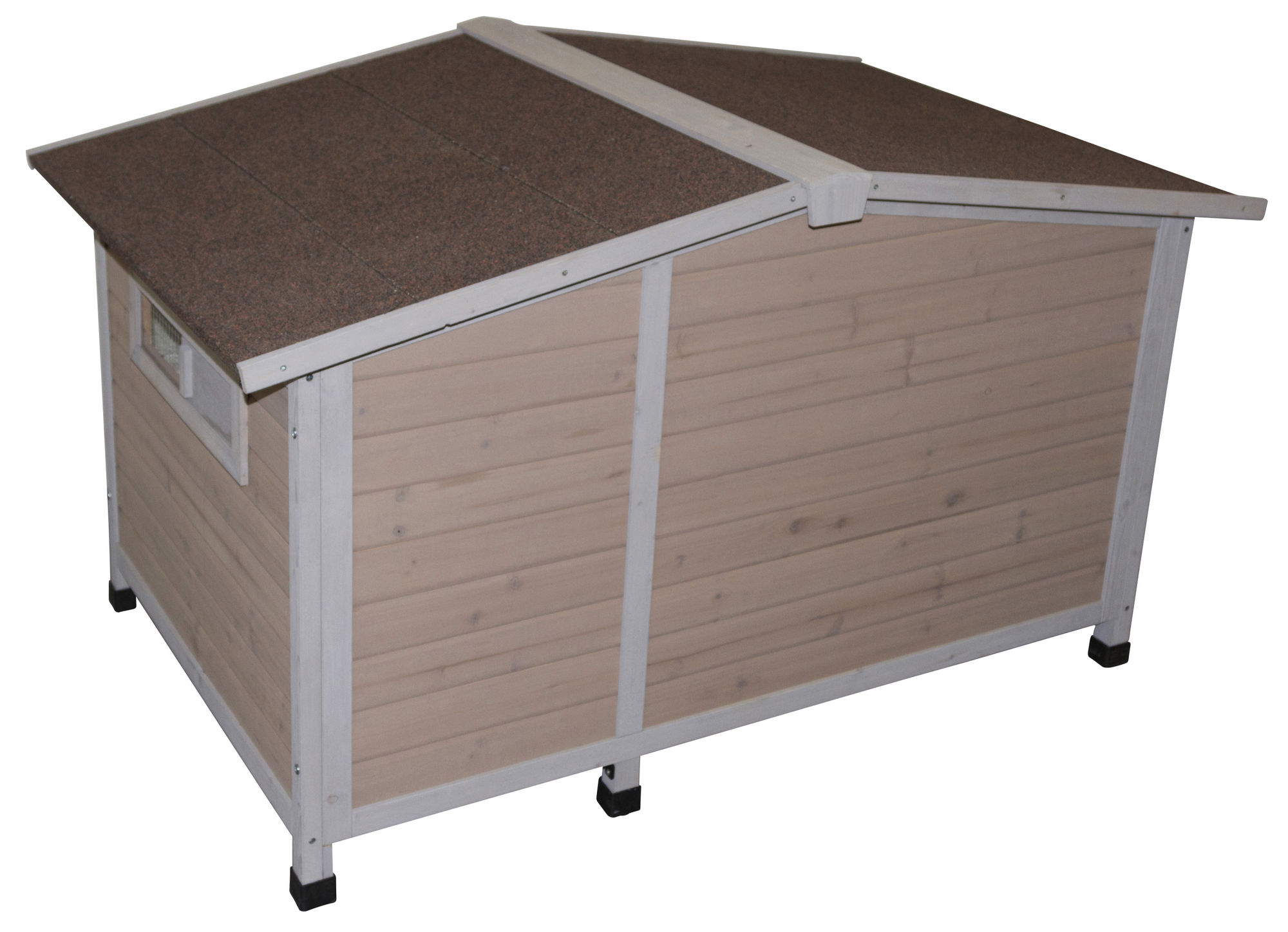 Kerbl Hundehütte "Overview", 134 x 92 x 82 cm, lasiertes Holz