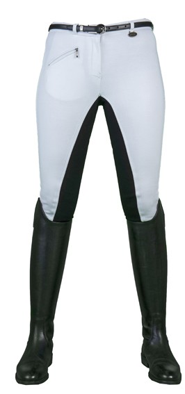 HKM Kinderreithose "Basic Belmtex, 3/4 Besatz,schwarz,Gr.158,Sale