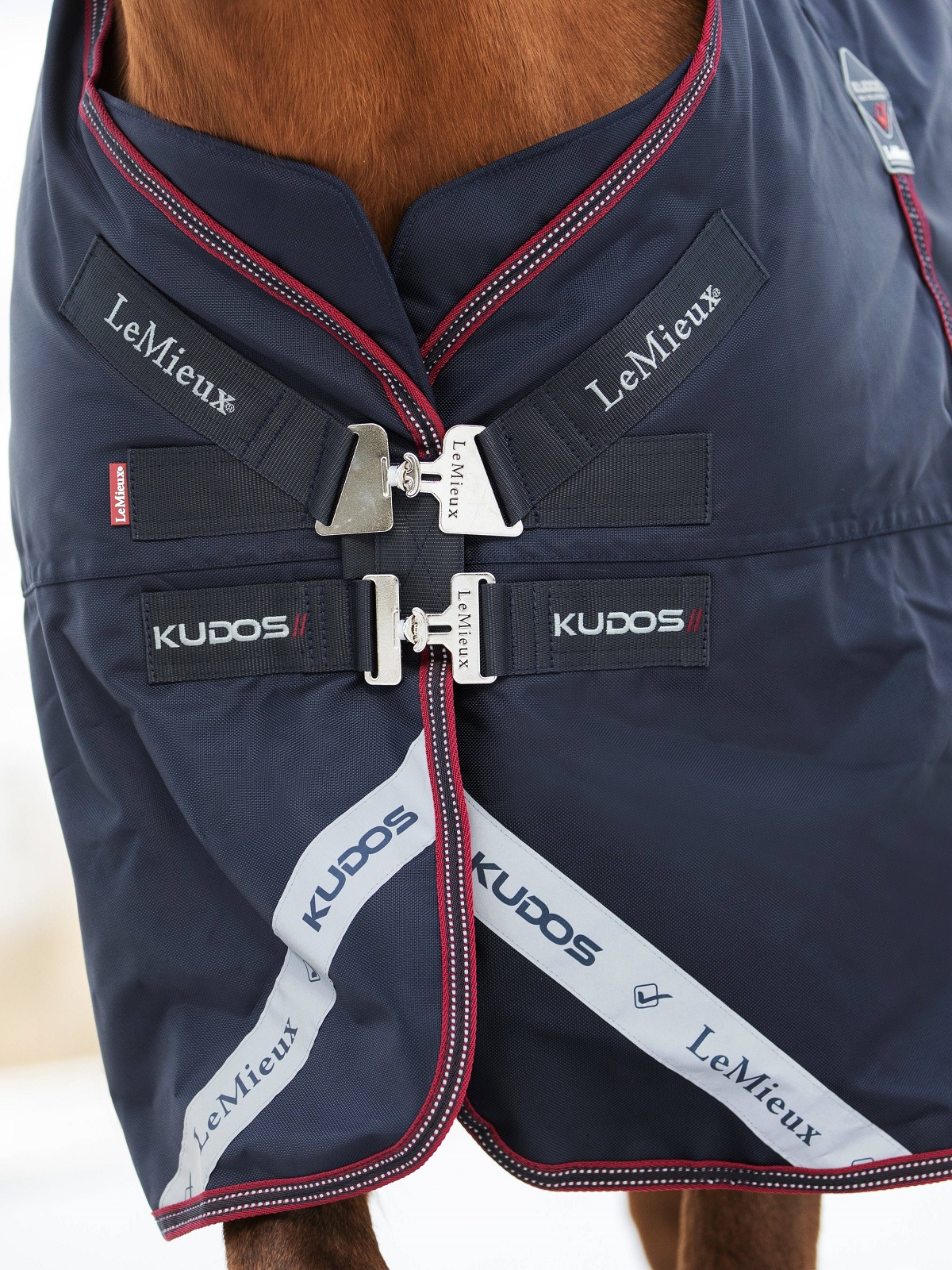 LeMieux Kudos Turnout Rug, Weidedecke, Pferdedecke, 350g Füllung, navy