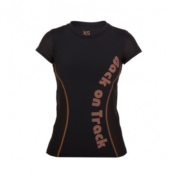 Back on Track Damenshirt "P4G W' Delta Tee, Copper", schwarz