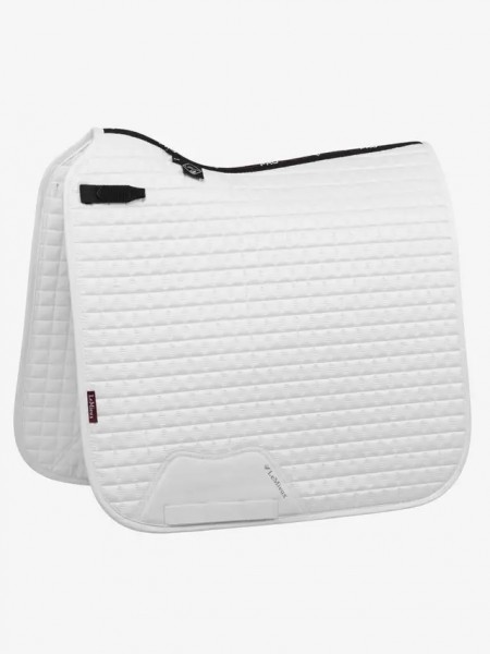 LeMieux Wildleder Dressurschabracke, Weiß
