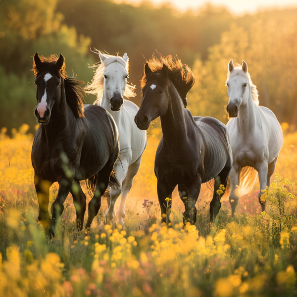 pferdesportprofi_realistic_photo_of_gorgeous_horses_crossing_a__02544b9b-7c40-450d-afd1-2c6e419044db