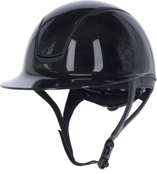 Covalliero Reithelm "Eclipse Polo",lackschwarz 