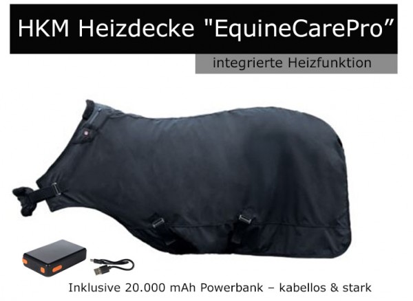 HKM Heizdecke "EquineCarePro", schwarz