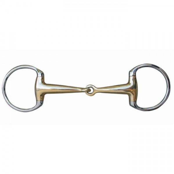 Olivenkopfgebiss, 16 mm Argentan mit Edelstahlring