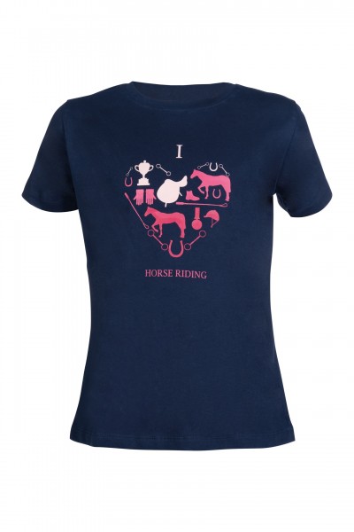 Kinder T-Shirt "I love horse riding"
