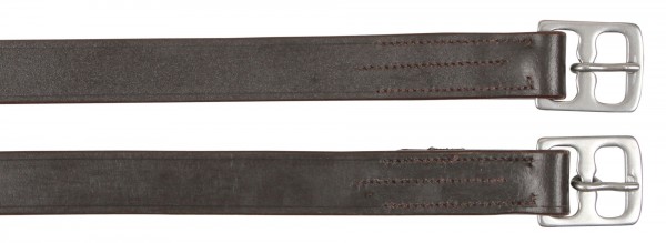 Covalliero Steigbügelriemen, Leder, 145 cm / 27 mm, braun, paarweise