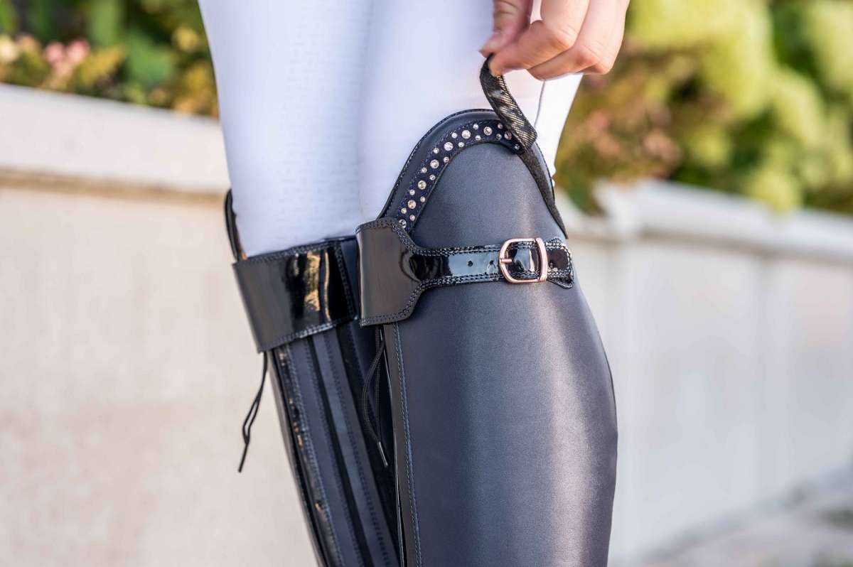 HKM 9113 Reitstiefel Sevilla, Rindsleder, Langlänge/Enge Weite