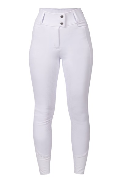 HKM Reithose "Amy" Silikon-Vollbesatz,weiß