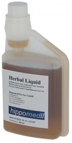 hippomed Herbal Liquid, 500 ml, Kräuterwasser zum Anfeuchten der Luft