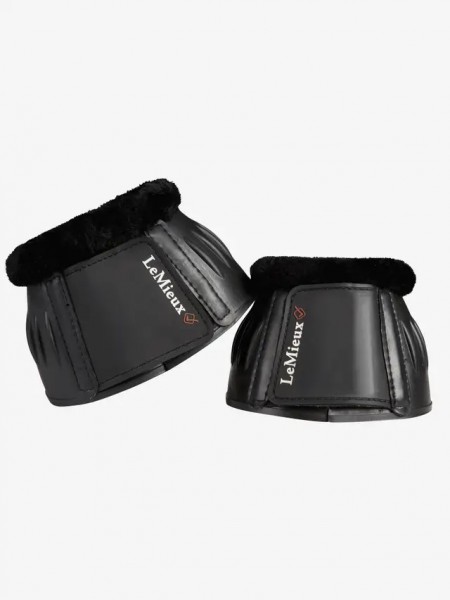 LeMieux Gummiglocken mit Fleece ,Schwarz
