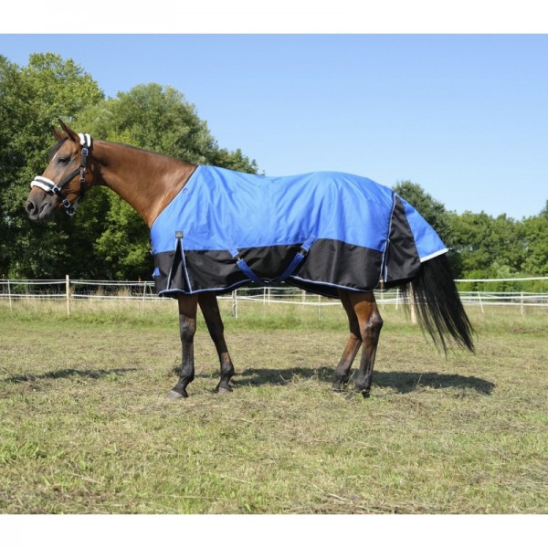 EQUITHÈME TYREX 1200D „Aisance“ Decke,blau/schwarz,160 cm,50g,